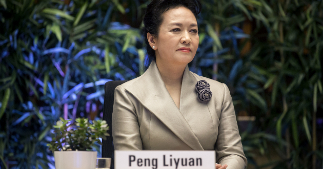 彭丽媛女士在授奖仪式现场